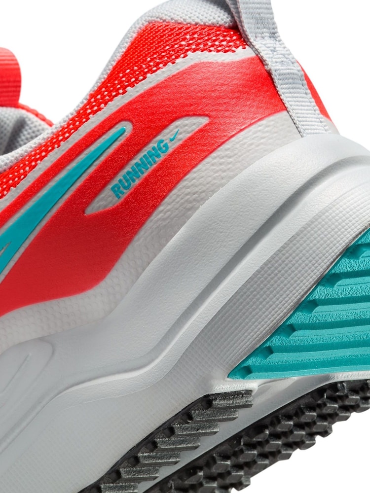 Nike Crimson Red Grey Youth Cosmic Running Trainers - Image 11 of 11