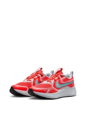 Nike Crimson Red Grey Youth Cosmic Running Trainers - Image 5 of 11