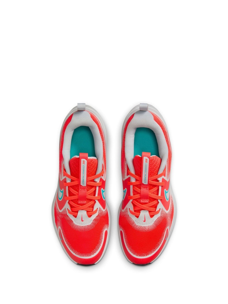 Nike Crimson Red Grey Youth Cosmic Running Trainers - Image 7 of 11