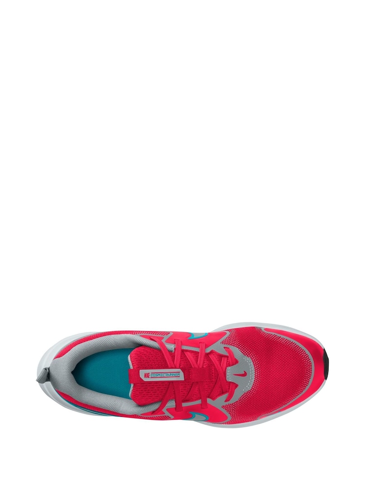 Nike Crimson Red Grey Youth Cosmic Running Trainers - Image 8 of 11