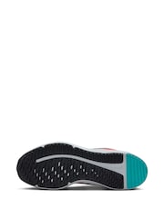 Nike Crimson Red Grey Youth Cosmic Running Trainers - Image 9 of 11