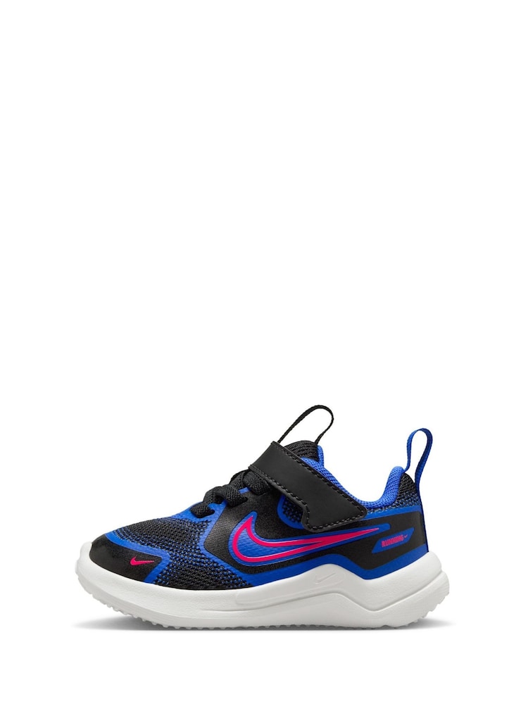 чорний Королівський синій - Nike немовля Cosmic Running Trainers - Image 5 of 11