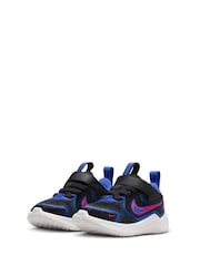 Nike Black Royal Blue Infant Cosmic Running Trainers - Image 6 of 11