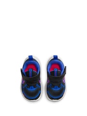 Nike Black Royal Blue Infant Cosmic Running Trainers - Image 7 of 11