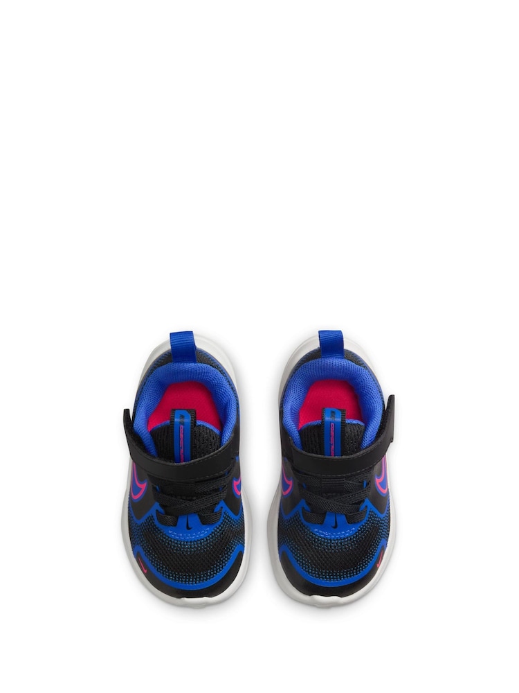 чорний Королівський синій - Nike немовля Cosmic Running Trainers - Image 7 of 11