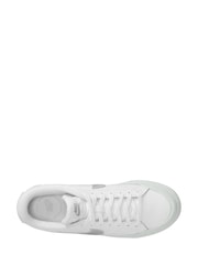 Nike White/Silver Court Legacy Lift Platform Trainers - Image 6 of 11