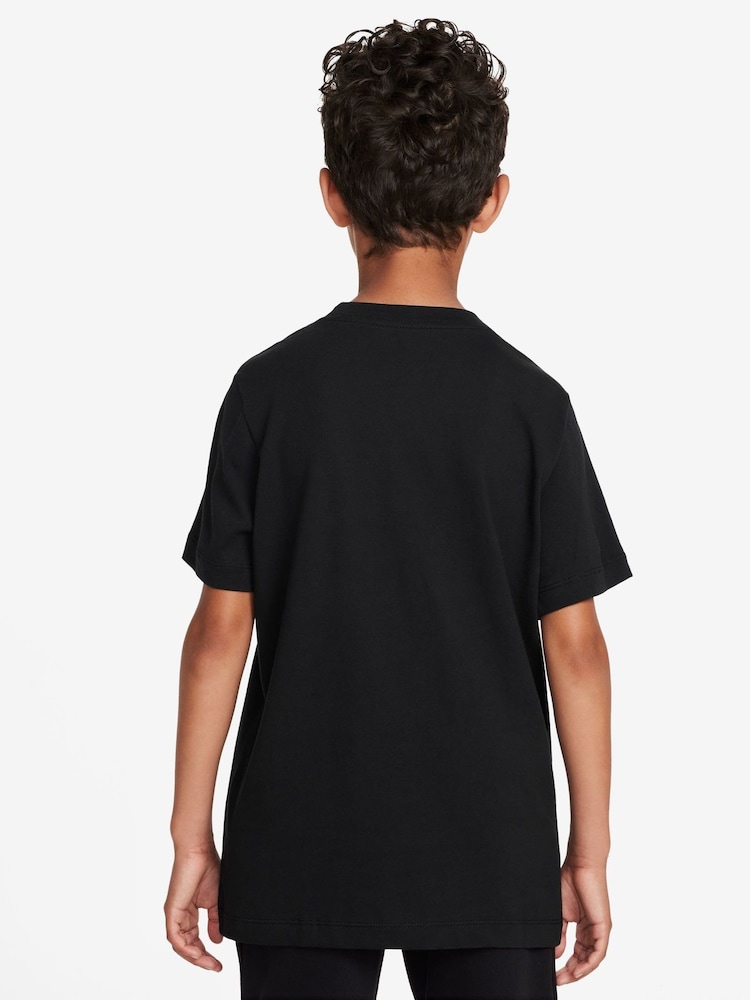 Черный - Nike 100% Cotton Sportswear T-Shirt - Image 2 of 3
