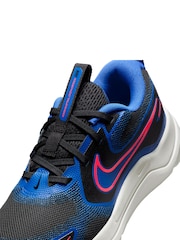 Nike Black Royal Blue Youth Cosmic Running Trainers - Image 10 of 11