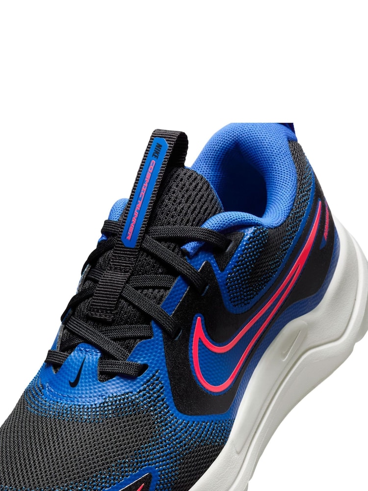 Nike Black Royal Blue Youth Cosmic Running Trainers - Image 10 of 11