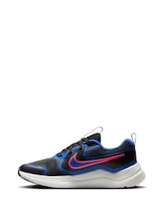 Nike Black Royal Blue Youth Cosmic Running Trainers - Image 2 of 11