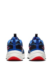 Nike Black Royal Blue Youth Cosmic Running Trainers - Image 6 of 11