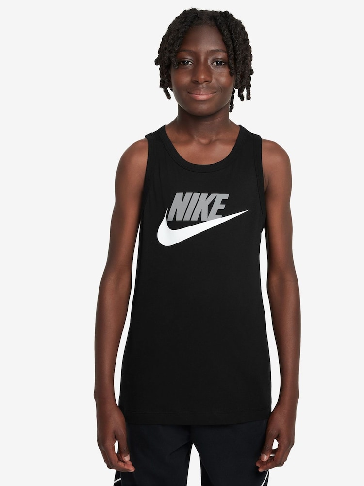 Nike Black Sportswear 100% Cotton  Vest - Image 1 of 3