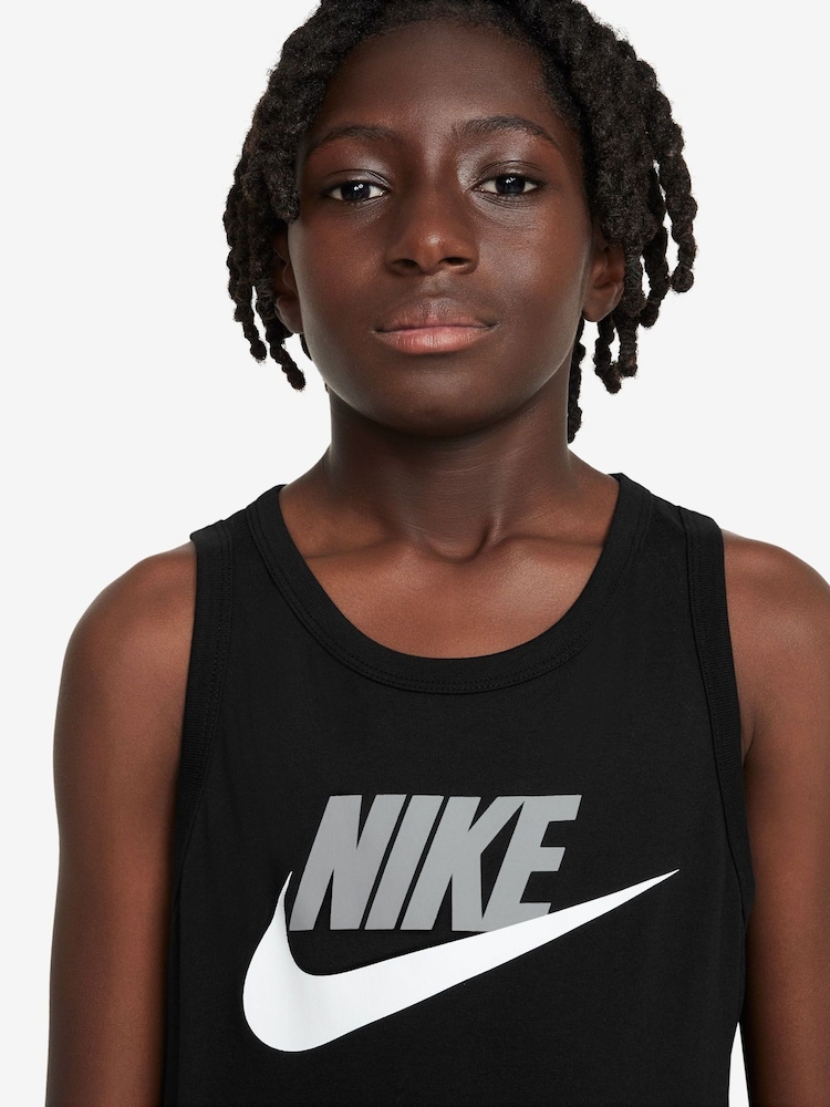 Nike Black Sportswear 100% Cotton  Vest - Image 3 of 3