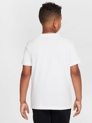 Nike White 100% Cotton Sportswear T-Shirt - Image 2 of 3