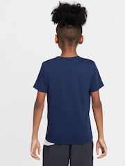 Nike Blue Paris Saint Germain Heritage T-Shirt - Image 2 of 6