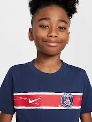 Nike Blue Paris Saint Germain Heritage T-Shirt - Image 3 of 6
