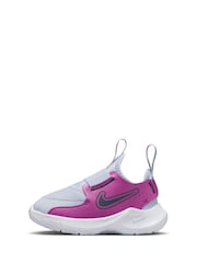 Nike Blue Purple Infant Flex Runner 3 Trainers - Image 2 of 10