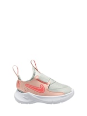 Nike White Orange Echo Pink Infant Flex Runner 3 Trainers - Image 1 of 4