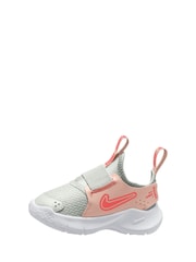Nike White Orange Echo Pink Infant Flex Runner 3 Trainers - Image 2 of 4