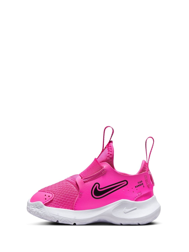 Fuchsiaroze - Nike Infant Flex Runner 3 sneakers - Image 4 of 9
