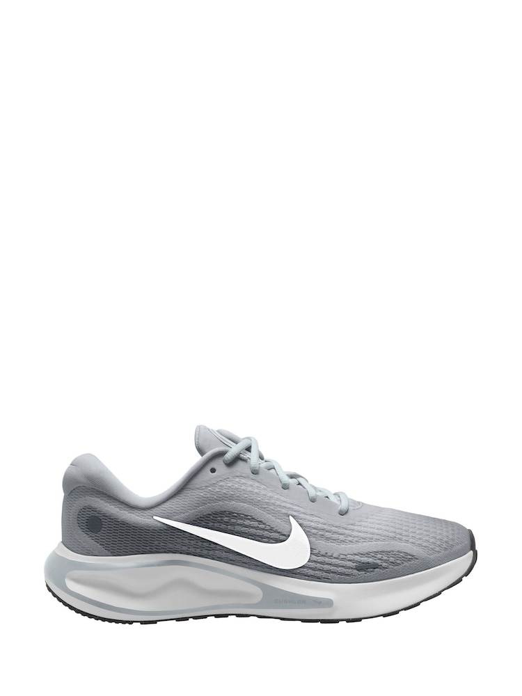 Nike Grey/White Journey Run Road Running Trainers - Image 1 of 5