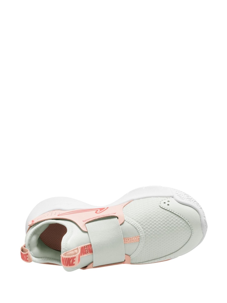 Nike White Orange Echo Pink Junior Flex Runner 3 Trainers - Image 3 of 4