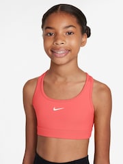 Nike Orange Dri-FIT Swoosh Support Bra - Image 1 of 3