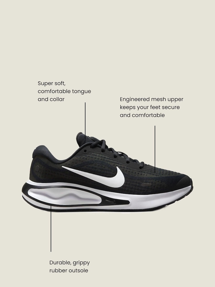 Nike Cream/Blue Journey Run Road Running Trainers - Image 5 of 5