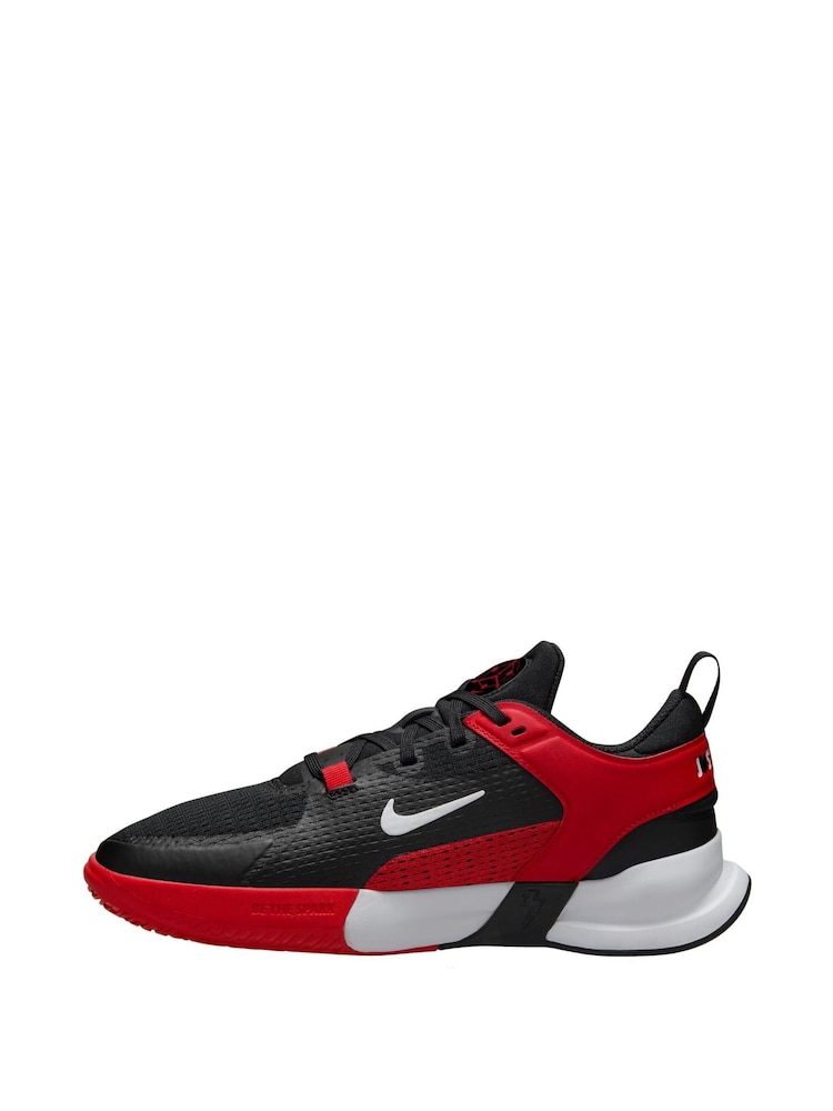 Nike Black Red Youth Crosscourt Trainers - Image 2 of 4