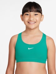 Nike Green Dri-FIT Swoosh Support Bra - Image 1 of 3