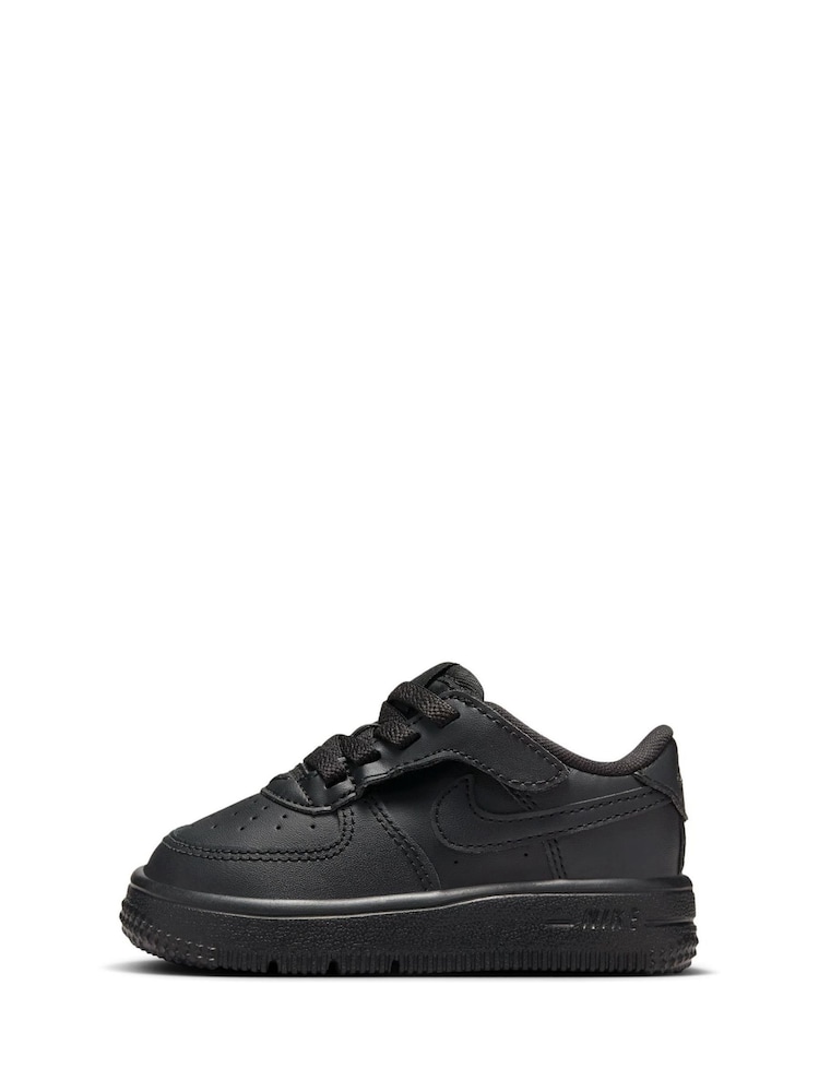 Nike Black Infant Air Force 1 EasyOn Trainers - Image 2 of 10