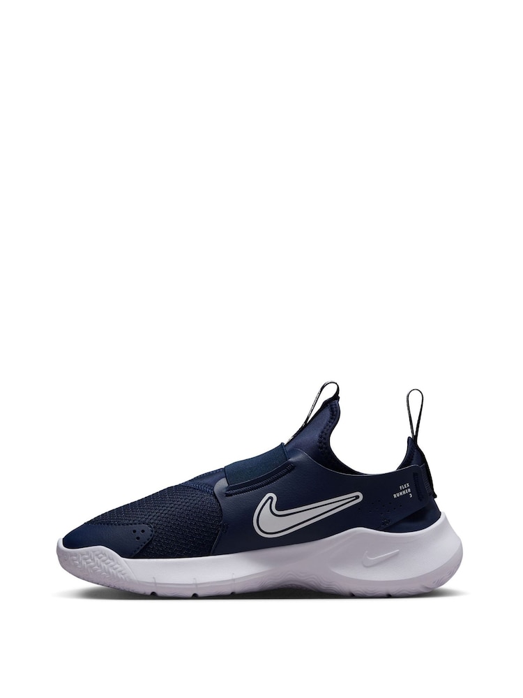 Marineblau - Nike Flex Runner 3 Sneaker für Jugendliche - Bild 2 von 9