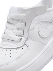 Nike White Force 1 Low EasyOn Baby Toddler Trainers - Image 11 of 12