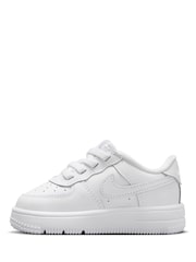Nike White Force 1 Low EasyOn Baby Toddler Trainers - Image 4 of 12