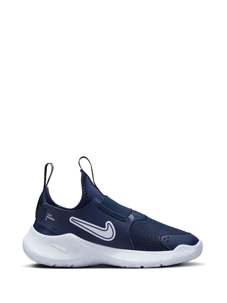 Nike Navy Junior Flex Runner 3 Trainers - Image 3 of 11