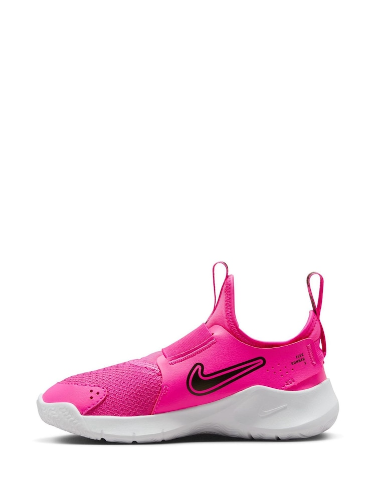 Fuchsiaroze - Nike Junior Flex Runner 3 sneakers - Image 4 of 11
