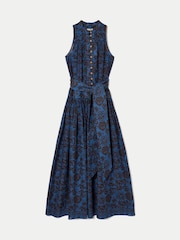 Jigsaw Blue Batik Cotton Maxi Dress - Image 5 of 5