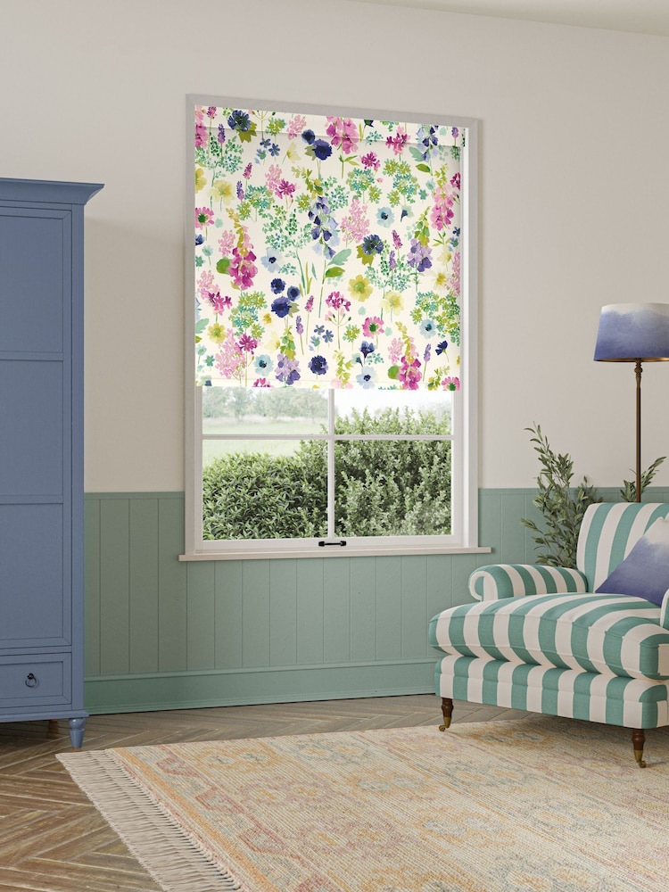 Bluebellgray Pink Purple Foxglove Made To Measure Roller Blind - Image 2 of 6 Bluebellgray Pink Purple Foxglove Made To Measure Roller Blind - Image 2 of 6