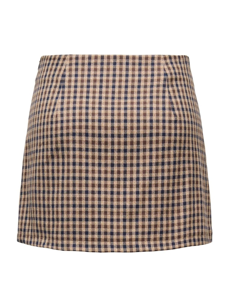 ONLY Checked Mini Skirt - Bild 2 von 3 ONLY Checked Mini Skirt - Bild 2 von 3