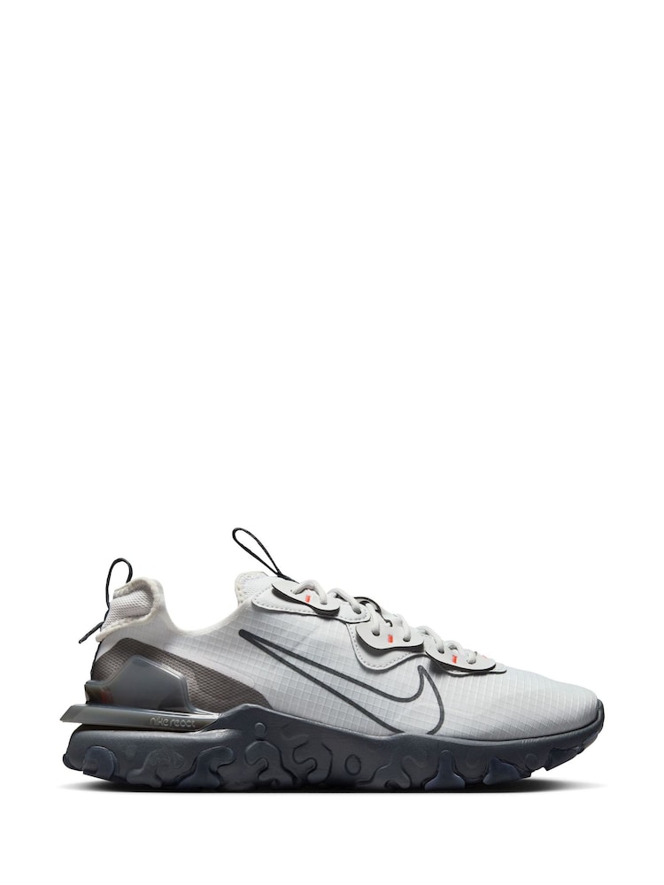 Nike Grey/Black React Vision Trainers - Image 1 of 8