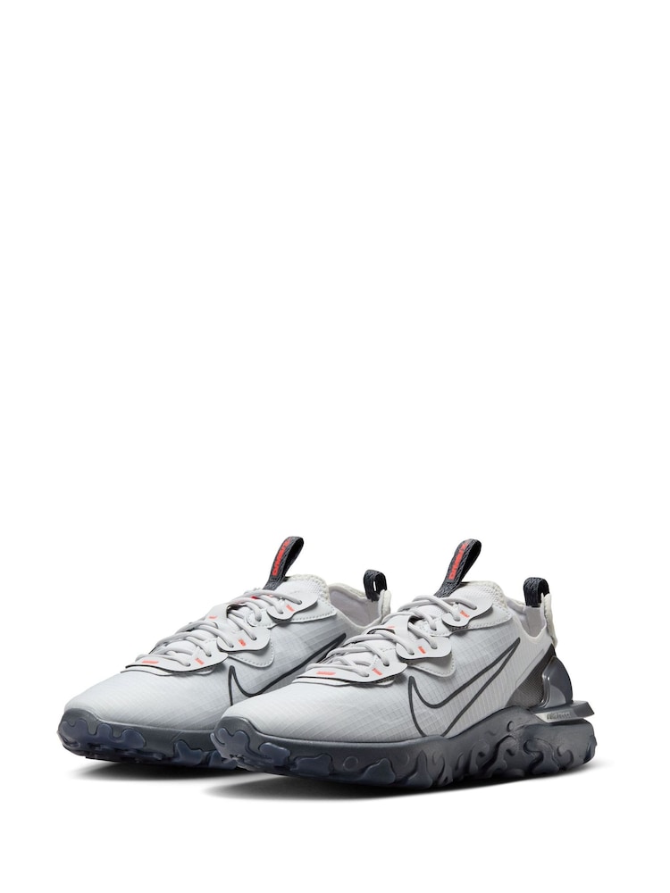 Nike Grey/Black React Vision Trainers - Image 3 of 8