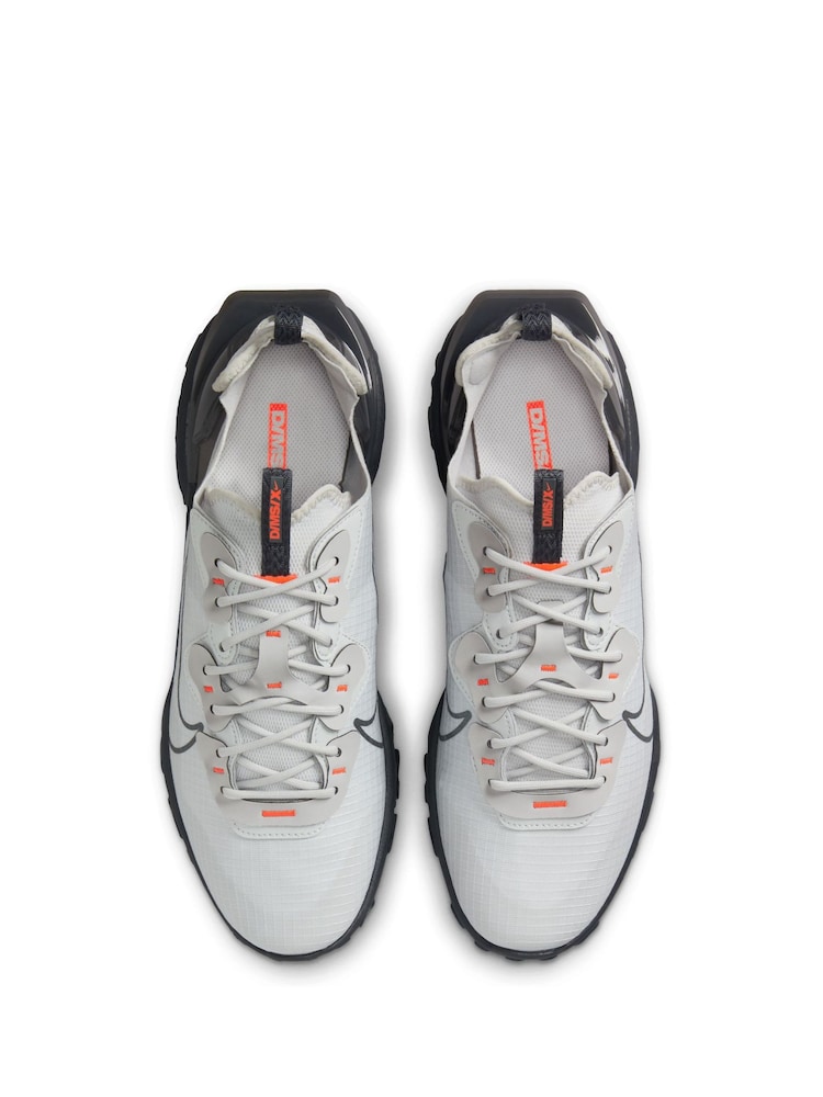 Nike Grey/Black React Vision Trainers - Image 5 of 8