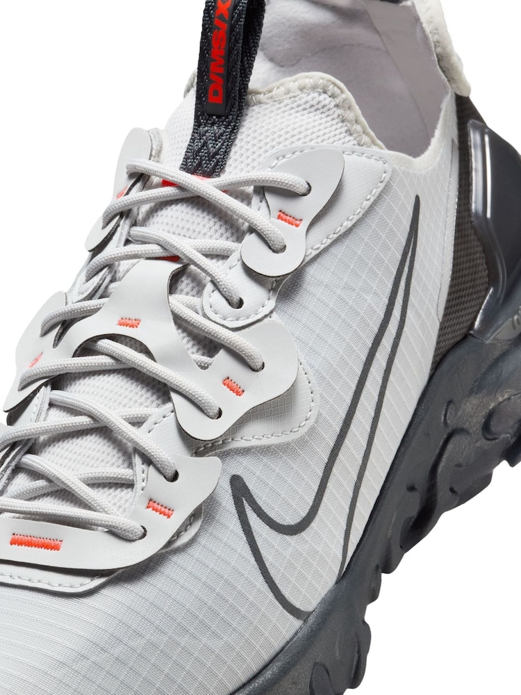 Nike Grey/Black React Vision Trainers - Image 6 of 8