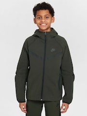 Nike Dark Brown Tech Woven Jacket - Image 1 of 9