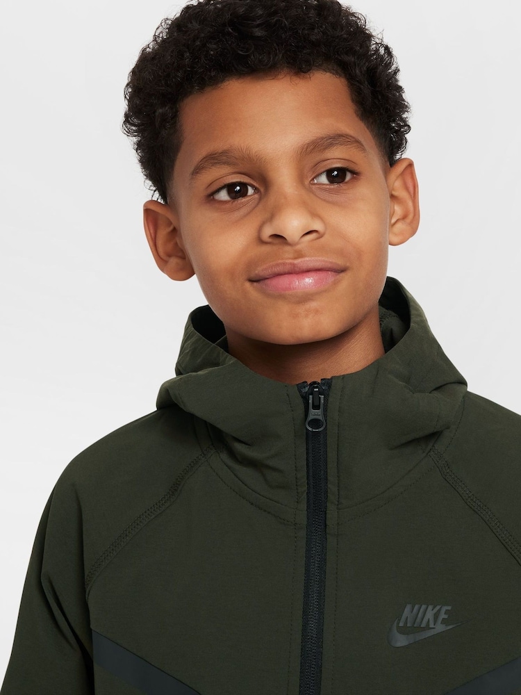 Nike Dark Brown Tech Woven Jacket - Image 4 of 9
