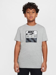 Nike Dark Grey Heather 100% Cotton Air T-Shirt - Image 1 of 7