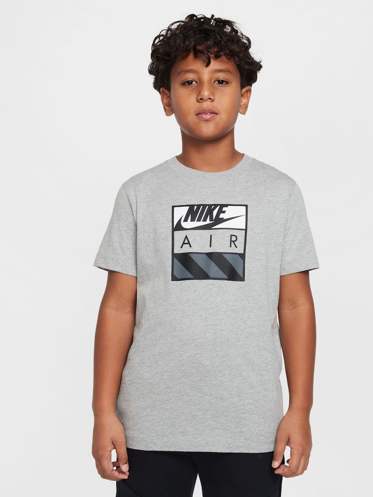 Nike Dark Grey Heather 100% Cotton Air T-Shirt - Image 1 of 7