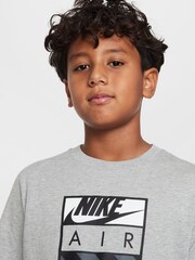 Nike Dark Grey Heather 100% Cotton Air T-Shirt - Image 4 of 7