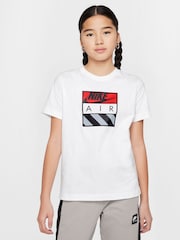 Nike White 100% Cotton Air T-Shirt - Image 1 of 7