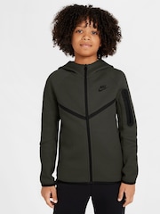 Nike Green Tech Fleece Zip-Up Hoodie - Image 1 of 9